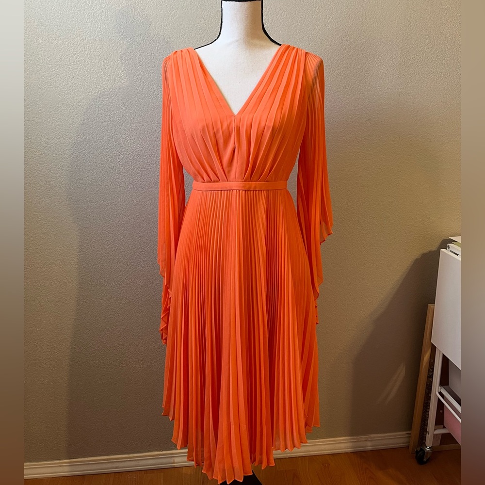 Halston Heritage dress- Bell sleeve chiffon